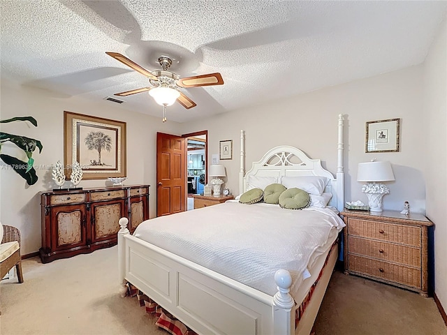 547 Deer Creek Run, Deerfield Beach, FL 33442 - bedroom with ceiling fan, light carpet, visible vents, and baseboards
