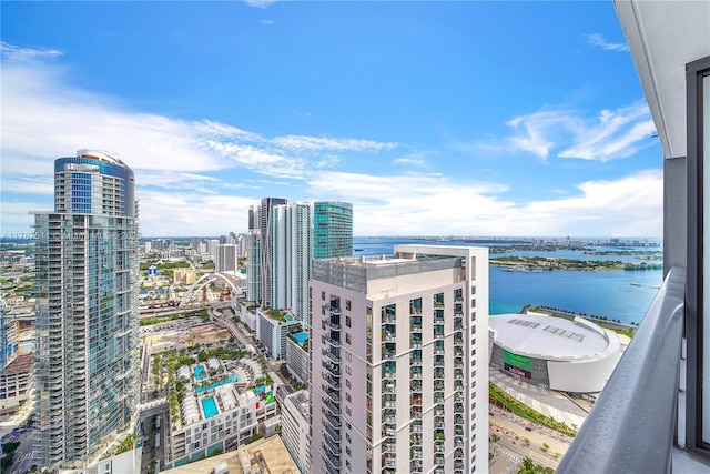 601NE 1st Ave Unit 4609, Miami, FL 33132 - bird's eye view with a water view and a view of city