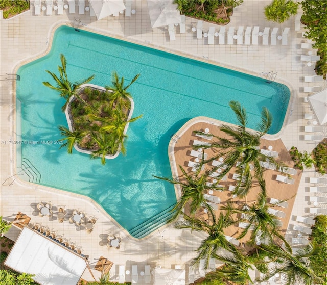 birds eye view of property