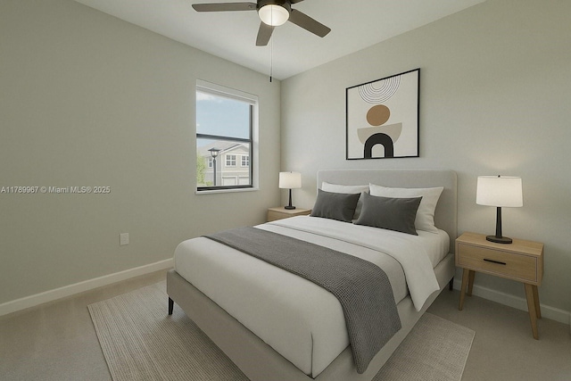 12950 SW 235th Ter, Homestead, FL 33032 - carpeted bedroom with baseboards and ceiling fan