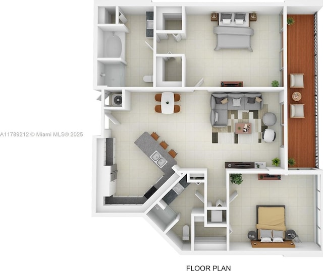 1800 Sunset Harbour Dr Unit 2203, Miami Beach, FL 33139 - view of layout