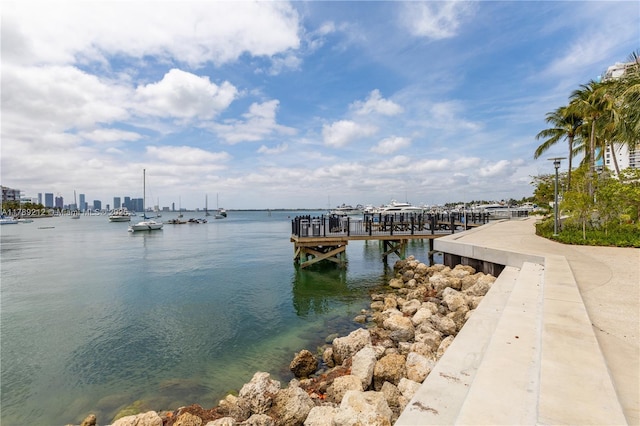 1800 Sunset Harbour Dr Unit 2203, Miami Beach, FL 33139 - dock area with a water view