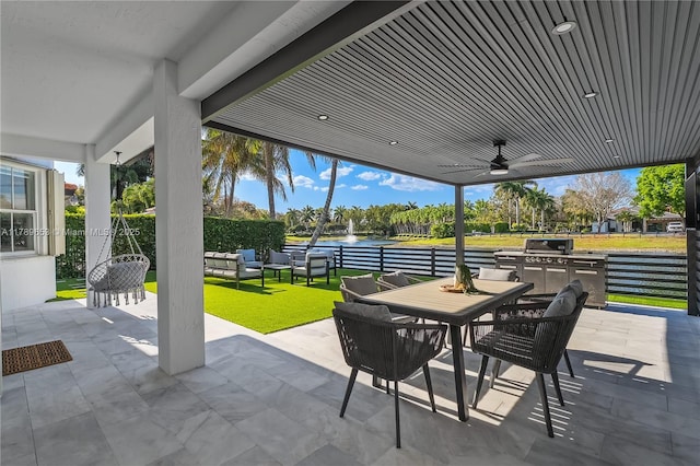 mediterranean / spanish-style home with french doors, covered porch, concrete driveway, an attached garage, and stucco siding
