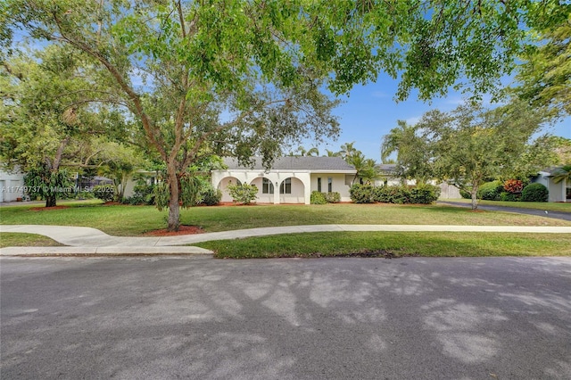 15440 SW 81st Ave, Palmetto Bay, FL 33157 - view of front of property with a front yard and stucco siding