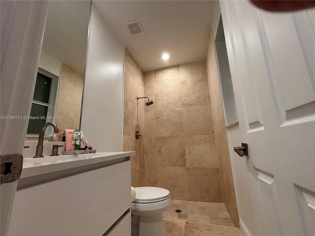 320 Windmill Palm Ave, Plantation, FL 33324 - full bath with vanity, a tile shower, and recessed lighting