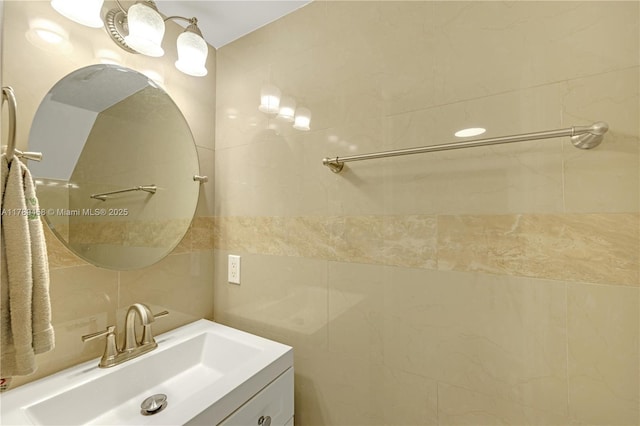 13250 SW 58th Ter Unit 10-8, Miami, FL 33183 - bathroom featuring tile walls and vanity