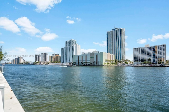 600 Parkview Dr Unit 422, Hallandale Beach, FL 33009 - view of water feature with a city view