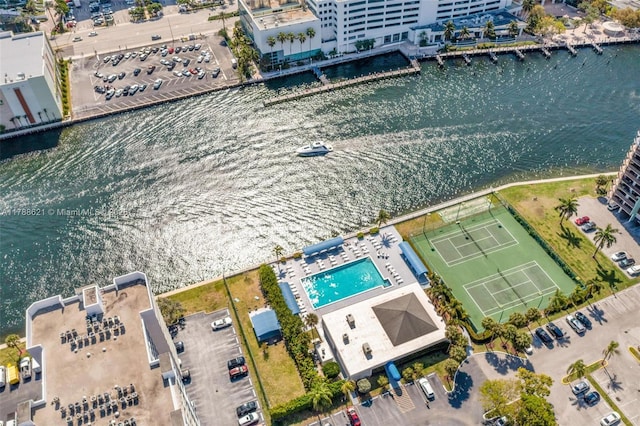 600 Parkview Dr Unit 422, Hallandale Beach, FL 33009 - aerial view with a water view