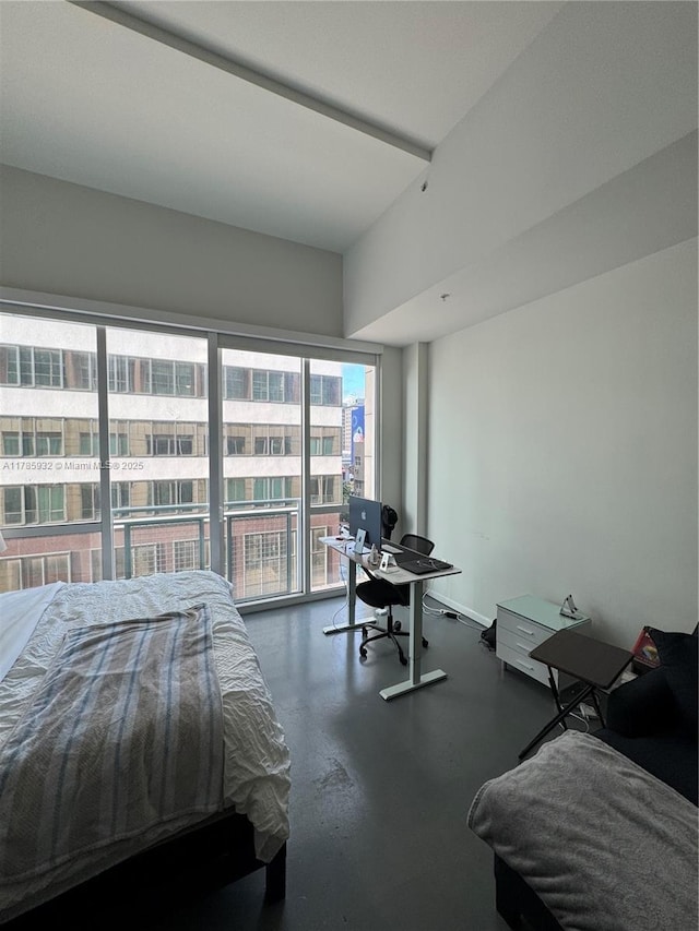 253 NE 2nd St Unit 324, Miami, FL 33132 - bedroom with an office area