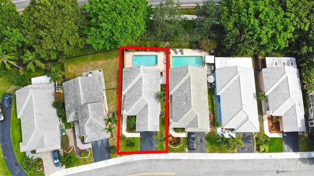 9271 Arborwood Cir, Davie, FL 33328 - aerial overview of property's location featuring property parcel outlined