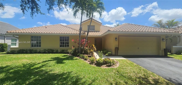 mediterranean / spanish-style house featuring stucco siding and a tile roof