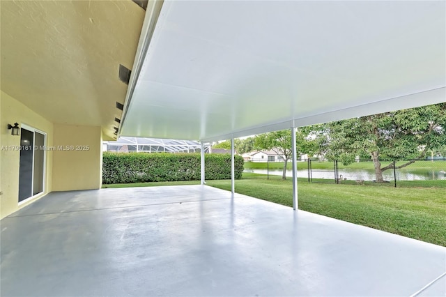 3562 W Southern Orchard Rd W, Davie, FL 33328 - view of patio / terrace featuring a water view