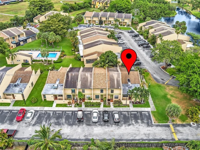 9401 NW 14th Ct Unit 224, Pembroke Pines, FL 33024 - aerial view featuring a water view