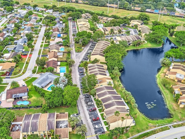 9401 NW 14th Ct Unit 224, Pembroke Pines, FL 33024 - bird's eye view with a water view