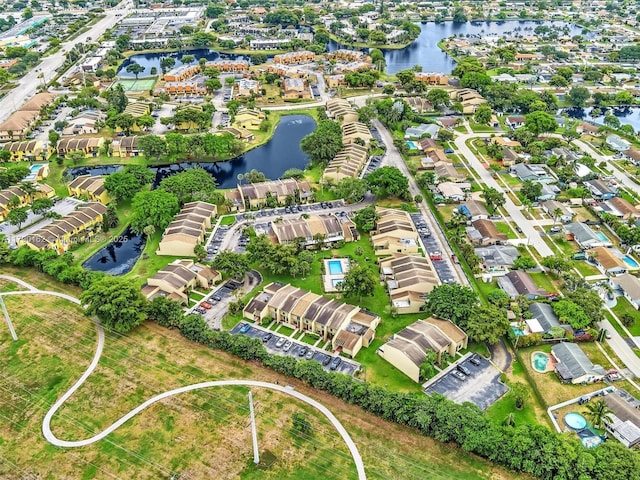 9401 NW 14th Ct Unit 224, Pembroke Pines, FL 33024 - aerial view with a residential view and a water view