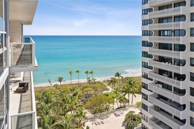 10225 Collins Ave Unit 904, Bal Harbour, FL 33154 - water view featuring nearby beach