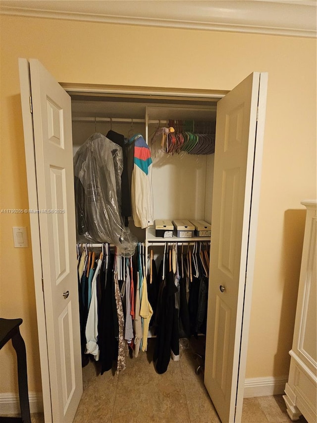 view of closet