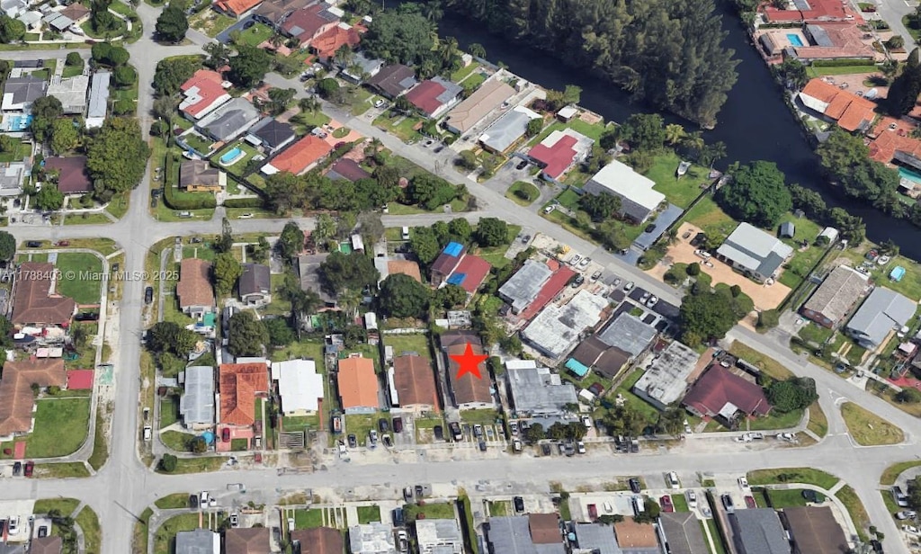 7501 NW 2nd Ter, Miami, FL 33126 - aerial view of property's location featuring nearby suburban area and a large body of water