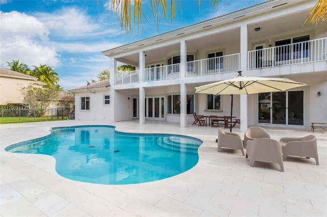 15355 SW 34th St, Davie, FL 33331 - view of pool with a patio area