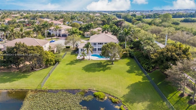 15355 SW 34th St, Davie, FL 33331 - aerial view of residential area featuring a large body of water and a pool