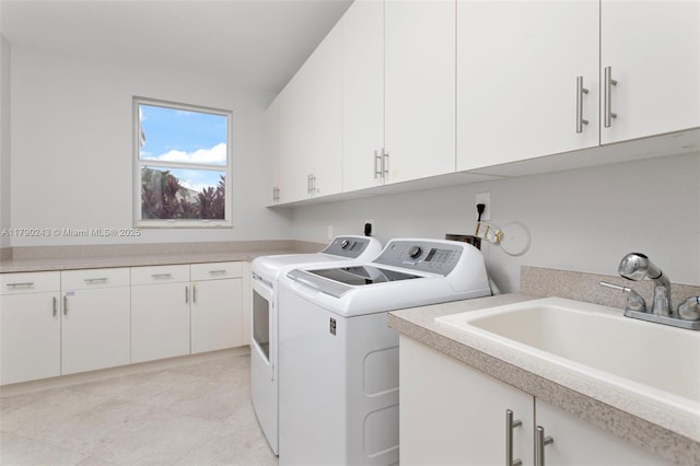 15355 SW 34th St, Davie, FL 33331 - washroom with washer and dryer and cabinet space