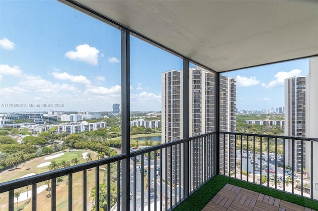 20335 W Country Club Dr Unit 1902, Aventura, FL 33180 - balcony featuring a view of city, a water view, and view of golf course