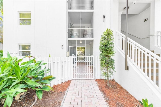 10730 NW 66 Unit 101, Doral, FL 33178 - doorway to property with fence