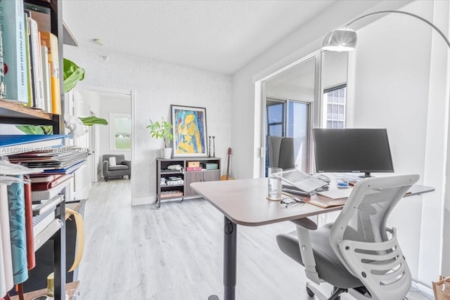 10730 NW 66 Unit 101, Doral, FL 33178 - office area featuring wood finished floors and baseboards
