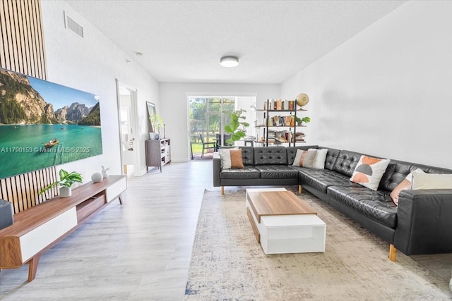 10730 NW 66 Unit 101, Doral, FL 33178 - living room with wood finished floors and a textured ceiling