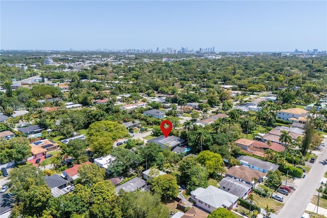 288 NE 117th St, Miami, FL 33161 - aerial view of residential area featuring city skyline