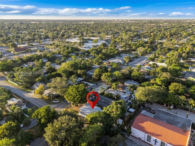 aerial view featuring a residential view