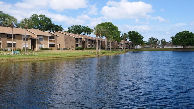 property view of water featuring a residential view