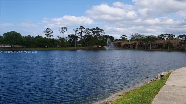 property view of water