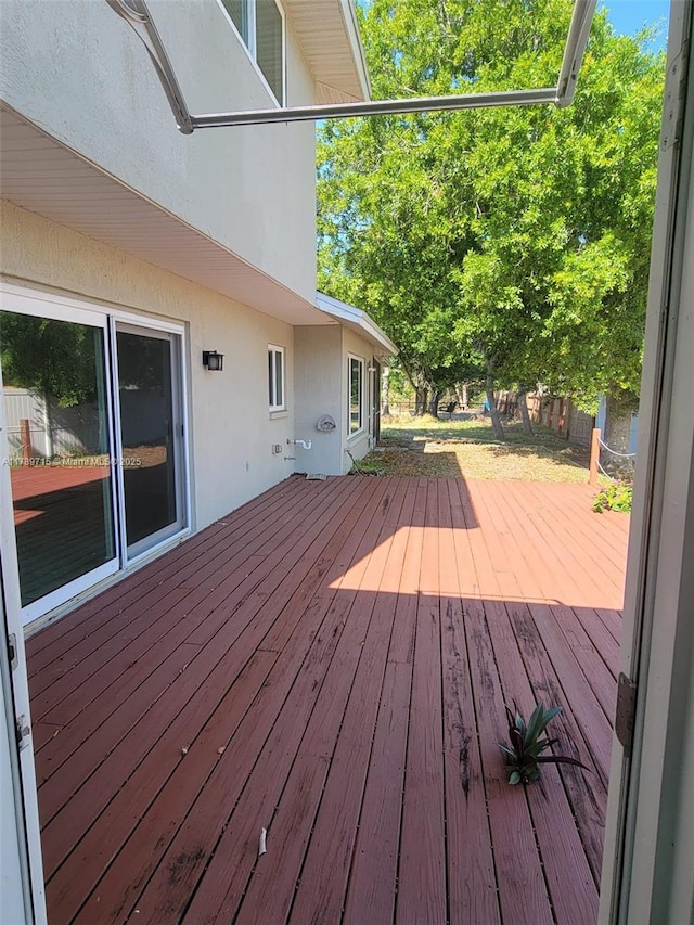 view of deck