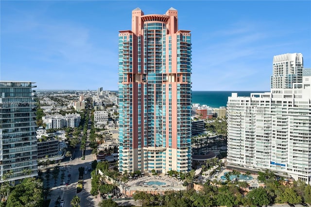 300 S Pointe Dr Unit 405, Miami Beach, FL 33139 - city view featuring a water view