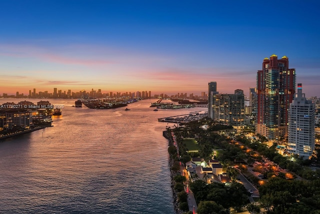 300 S Pointe Dr Unit 405, Miami Beach, FL 33139 - property view of water with a city view