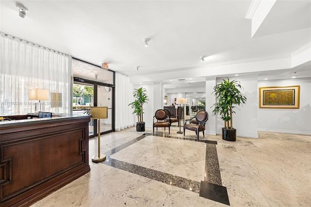 1775 Washington Ave Unit 11C, Miami Beach, FL 33139 - lobby featuring crown molding
