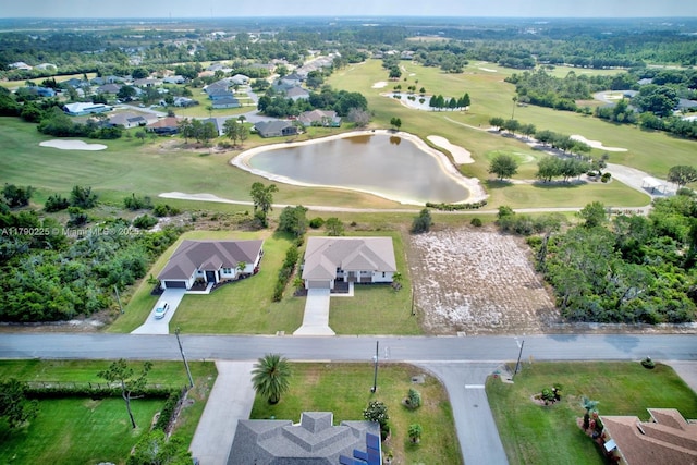 5224 Columbus Blvd, Sebring, FL 33872 - drone / aerial view featuring golf course view, a residential view, and a water view