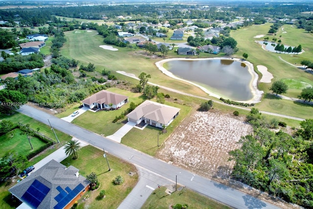 5224 Columbus Blvd, Sebring, FL 33872 - drone / aerial view with a water view, a residential view, and view of golf course
