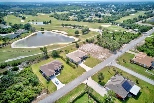 5224 Columbus Blvd, Sebring, FL 33872 - aerial perspective of suburban area with a large body of water and a local golf course