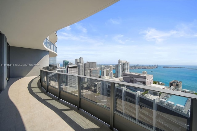 1000 Brickell Plz Unit Ph5603, Miami, FL 33131 - balcony featuring a water view and a city view