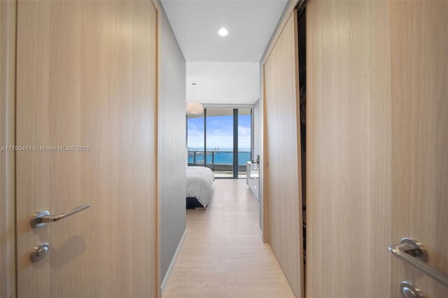 1000 Brickell Plz Unit Ph5603, Miami, FL 33131 - corridor with floor to ceiling windows