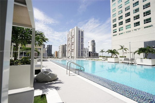 690 SW 1st Ct Unit 2032, Miami, FL 33130 - community pool with a view of skyline
