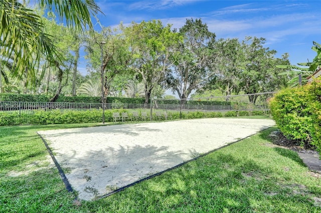 2670 Cypress Ln, Weston, FL 33332 - view of community with a yard, fence, and volleyball court