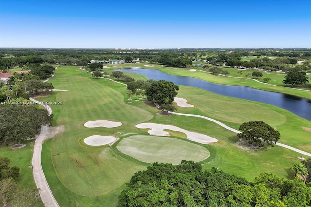2670 Cypress Ln, Weston, FL 33332 - bird's eye view featuring view of golf course and a water view