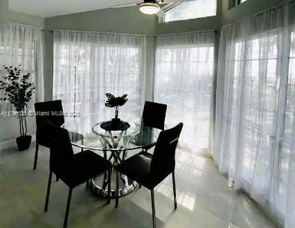15618 SE US Highway 301, Hawthorne, FL 32640 - dining room with ceiling fan