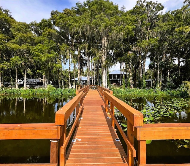 15618 SE US Highway 301, Hawthorne, FL 32640 - dock with a water view and view of wooded area