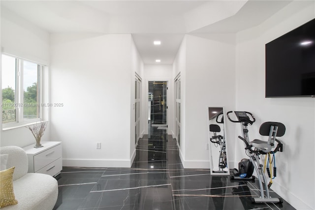 hall with baseboards