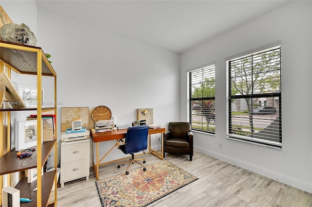 8650 NW 39th Ct, Coral Springs, FL 33065 - office space featuring baseboards and light wood finished floors