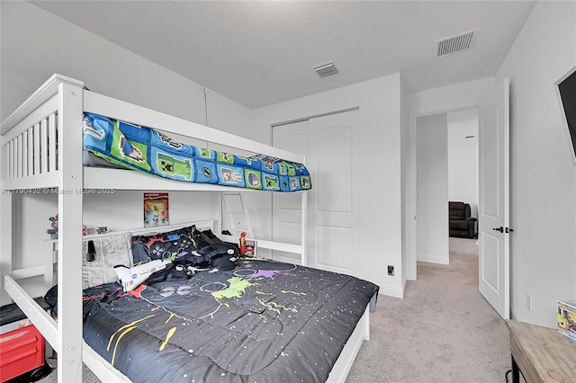 8650 NW 39th Ct, Coral Springs, FL 33065 - bedroom featuring a closet, baseboards, carpet flooring, and visible vents